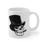 Skull With Top Hat And Cigar Coffee Mug