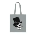 Skull With Top Hat And Cigar Cotton Shopping Tote Bag