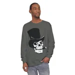 Skull With Top Hat And Cigar Long Sleeve T-Shirt