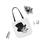 Skull With Top Hat And Cigar Shoulder Tote Bag