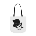 Skull With Top Hat And Cigar Shoulder Tote Bag