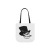 Skull With Top Hat And Cigar Shoulder Tote Bag