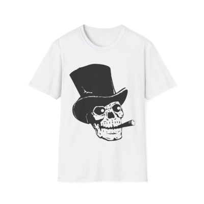 Skull With Top Hat And Cigar T-Shirt