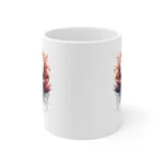 Spooky Skull Watercolour Painting Coffee Mug