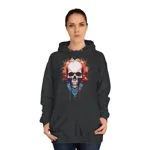 Spooky Skull Watercolour Painting Hoodie
