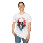 Spooky Skull Watercolour Painting T-Shirt