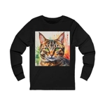 Tabby Cat Cute Watercolor Long Sleeve T-Shirt Tabby Cat Cute Watercolor Long Sleeve T-Shirt