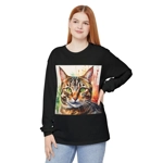 Tabby Cat Cute Watercolor Long Sleeve T-Shirt Tabby Cat Cute Watercolor Long Sleeve T-Shirt