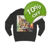 Tabby Cat Cute Watercolor Sweatshirt