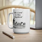 The Lord Is My Shepherd Quote Psalm 23 Coffee Mug