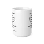 The Lord Is My Shepherd Verse Psalm 23 Coffee Mug