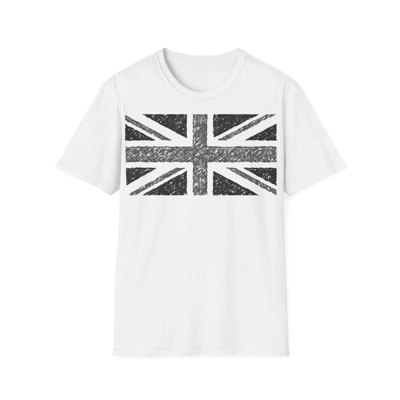 Union Jack Flag Charcoal T-Shirt