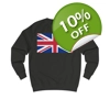 Union Jack British Flag United Kingdom Sweatshirt