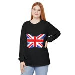Union Jack Flag Butterfly Long Sleeve T-Shirt Union Jack Flag Butterfly Long Sleeve T-Shirt