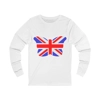 Union Jack Flag Butterfly Long Sleeve T-Shirt