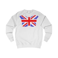 Union Jack Flag Butterfly Sweatshirt