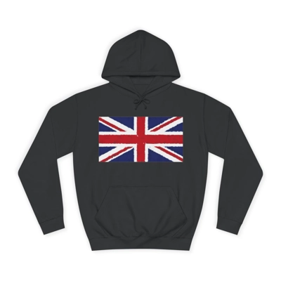 Union Jack Flag Chalk Hoodie