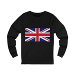 Union Jack Flag Chalk Long Sleeve T-Shirt Union Jack Flag Chalk Long Sleeve T-Shirt