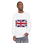 Union Jack Flag Chalk Long Sleeve T-Shirt Union Jack Flag Chalk Long Sleeve T-Shirt