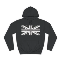 Union Jack Flag Charcoal Hoodie