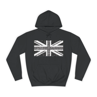 Union Jack Flag Charcoal Hoodie
