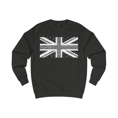 Union Jack Flag Charcoal Sweatshirt
