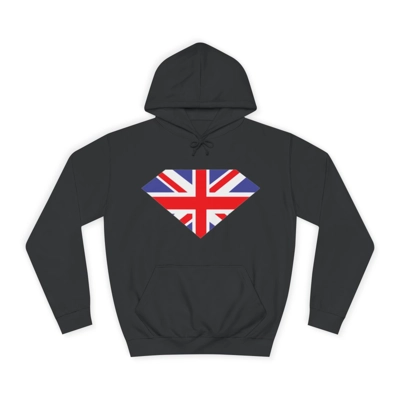 Union Jack Flag Diamond Gem Hoodie