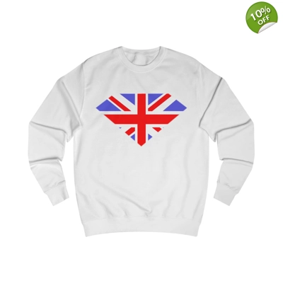 Union Jack Flag Diamond Gem Sweatshirt