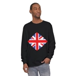 Union Jack Flag Diamond Long Sleeve T-Shirt Union Jack Flag Diamond Long Sleeve T-Shirt