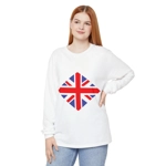 Union Jack Flag Diamond Long Sleeve T-Shirt Union Jack Flag Diamond Long Sleeve T-Shirt