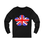 Union Jack Flag Flower Long Sleeve T-Shirt Union Jack Flag Flower Long Sleeve T-Shirt