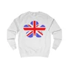 Union Jack Flag Flower Sweatshirt