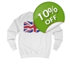 Union Jack Flag Grunge Sweatshirt
