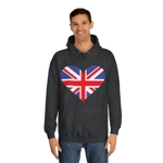 Union Jack Flag Heart Hoodie