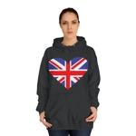 Union Jack Flag Heart Hoodie