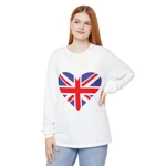 Union Jack Flag Heart Long Sleeve T-Shirt Union Jack Flag Heart Long Sleeve T-Shirt