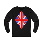Union Jack Flag Large Diamond Long Sleeve T-Shirt Union Jack Flag Large Diamond Long Sleeve T-Shirt