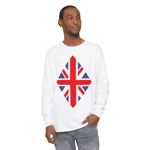 Union Jack Flag Large Diamond Long Sleeve T-Shirt Union Jack Flag Large Diamond Long Sleeve T-Shirt
