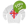 Union Jack Flag Large Diamond Sweatshirt