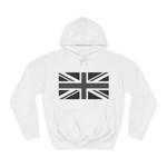 Union Jack Flag Negative Black And White Hoodie