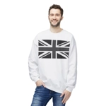 Union Jack Flag Negative Black And White Sweatshirt