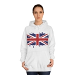 Union Jack Flag Paint Splat Hoodie