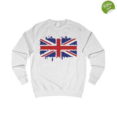 Union Jack Flag Paint Splat Sweatshirt