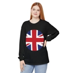 Union Jack Flag Round Circle Long Sleeve T-Shirt Union Jack Flag Round Circle Long Sleeve T-Shirt