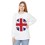 Union Jack Flag Round Circle Long Sleeve T-Shirt Union Jack Flag Round Circle Long Sleeve T-Shirt