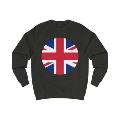 Union Jack Flag Round Circle Sweatshirt