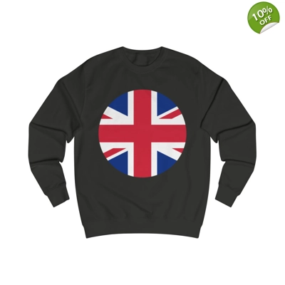 Union Jack Flag Round Circle Sweatshirt