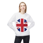 Union Jack Flag Round Circle Sweatshirt