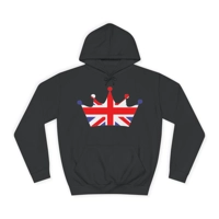 Union Jack Flag Royal Crown Hoodie