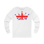 Union Jack Flag Royal Crown Long Sleeve T-Shirt Union Jack Flag Royal Crown Long Sleeve T-Shirt